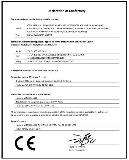 Conformiteitsverklaring