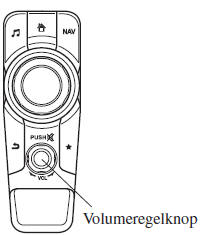 Gebruik van de volumeregelknop