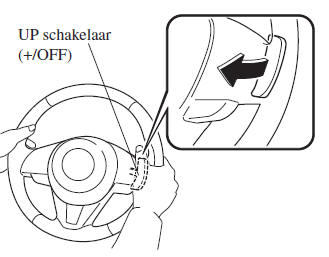 Gebruik van de stuurversnellingschakelaar