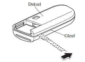 Vervangen van de sleutelbatterij
