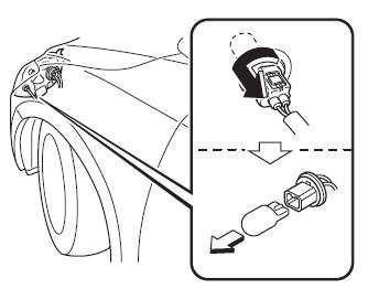 Voorste richtingaanwijzerlampen, Dagverlichting * /Positielampen (Met halogeen koplampen)